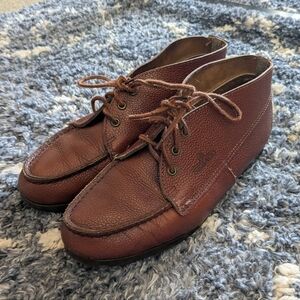 Sebago Women's Reddish Brown Leather Shoes, Size 9